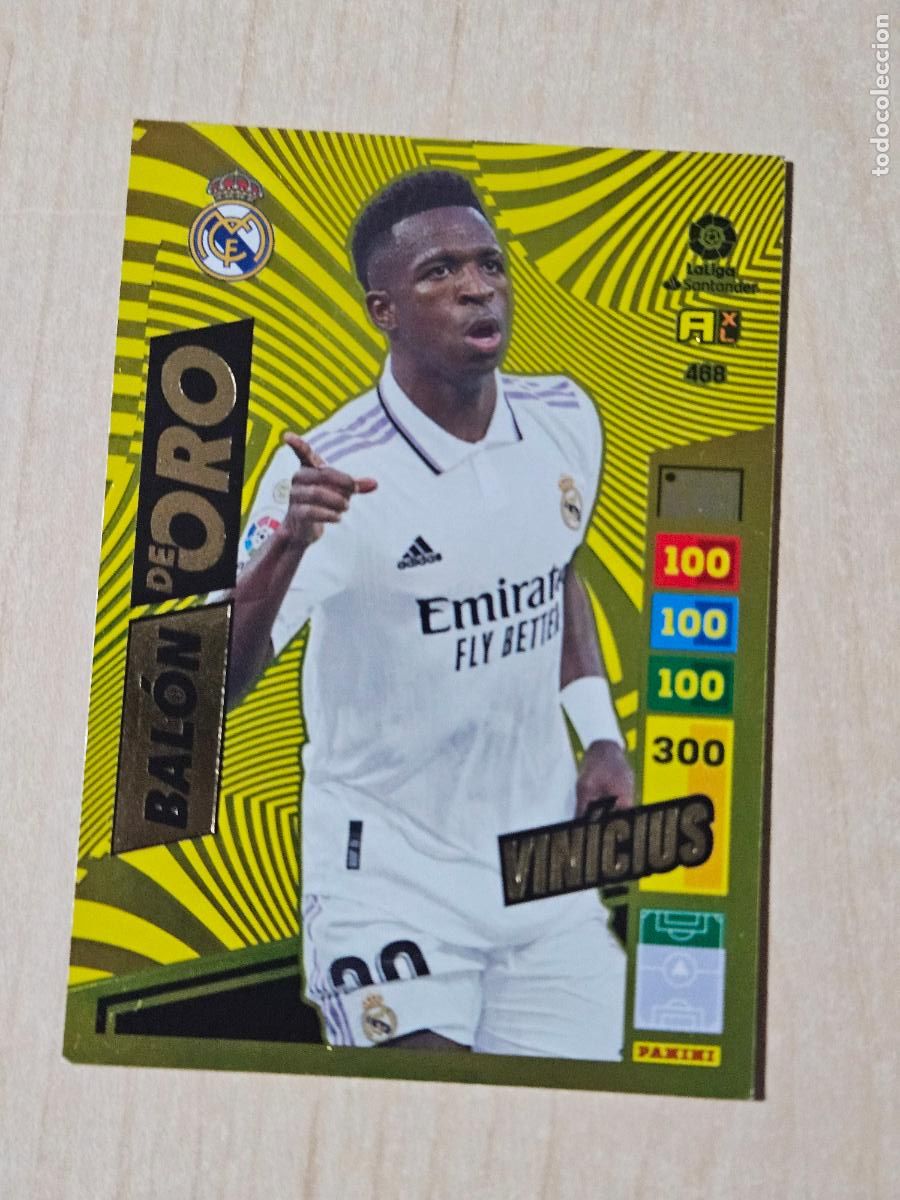 Cromos de F&uacute;tbol: FICHA N&ordm; 468 VINICIUS - ADRENALYN 22 23 - PANINI 2022 - 23 - CROMO - BALON DE ORO