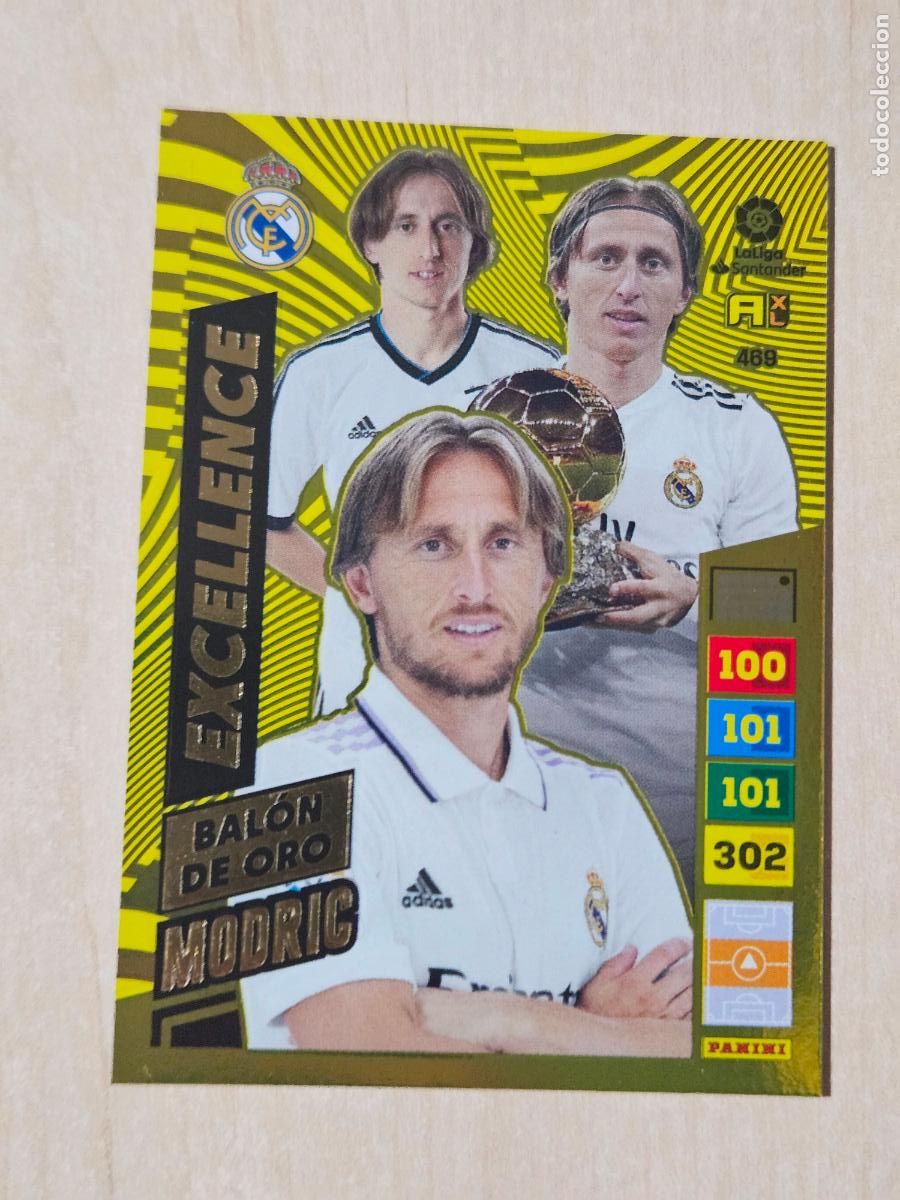 Cromos de F&uacute;tbol: FICHA N&ordm; 469 MODRIC EXCELLENCE - ADRENALYN 22 23 - PANINI 2022 - 23 - CROMO - BALON DE ORO