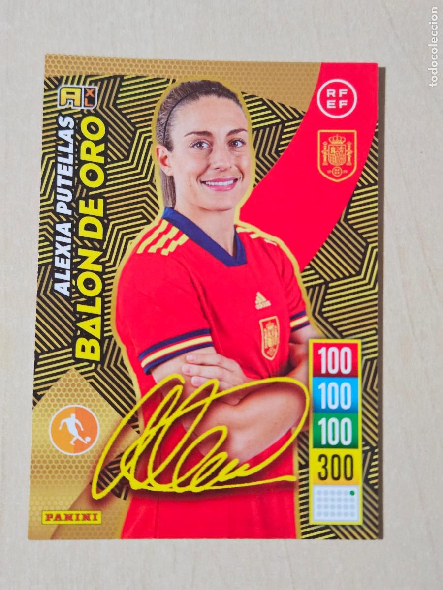 Cromos de F&uacute;tbol: FICHA ALEXIA PUTELLAS - ADRENALYN 21 22 - PANINI 2021 - 22 - CROMO - BALON DE ORO