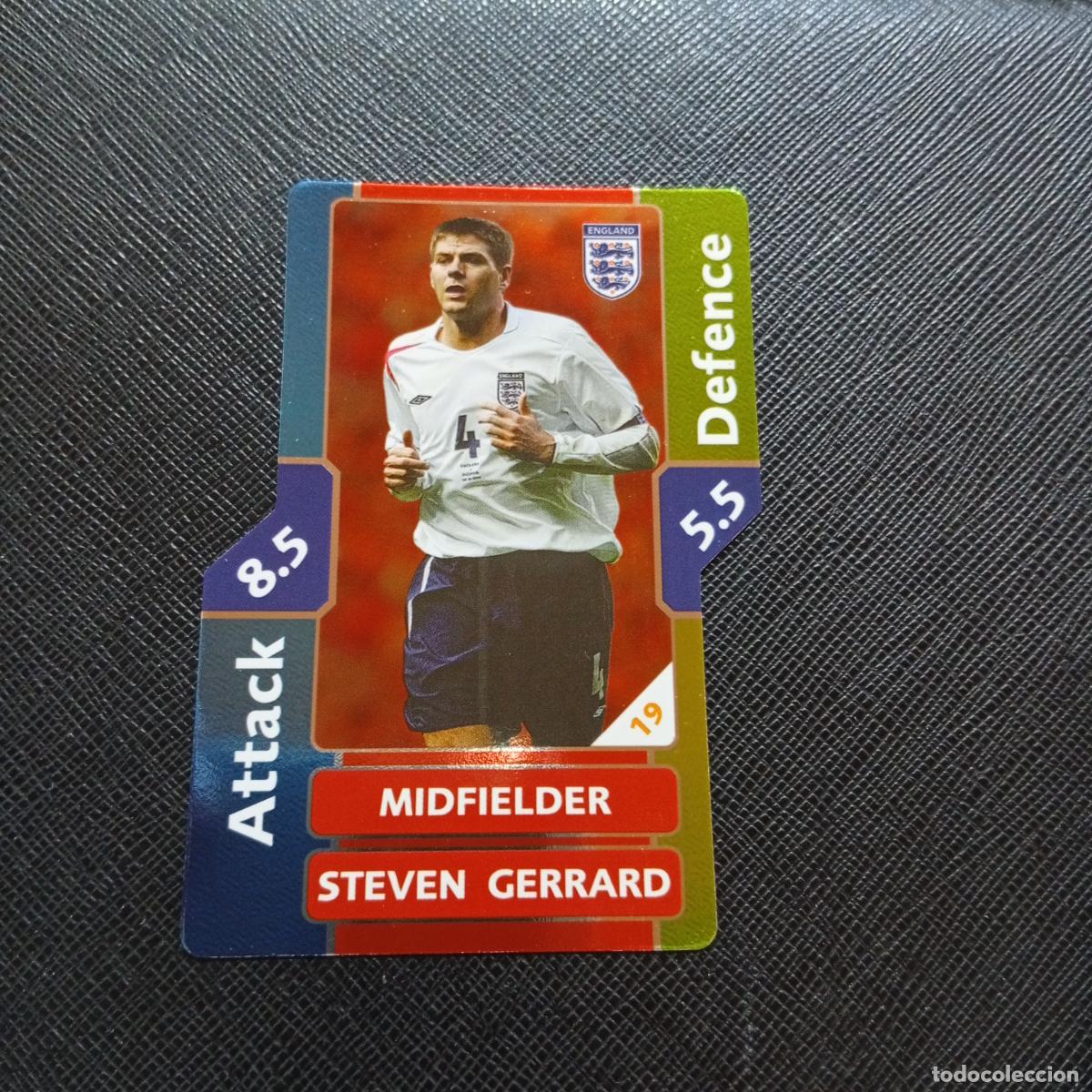 Cartes &agrave; collectionner de Football: STEVEN GERRARD INGLATERRA TOPPS MATCH ATTAX MUNDIAL 2006 ALEMANIA CROMO FUTBOL 06 - A43 PG29