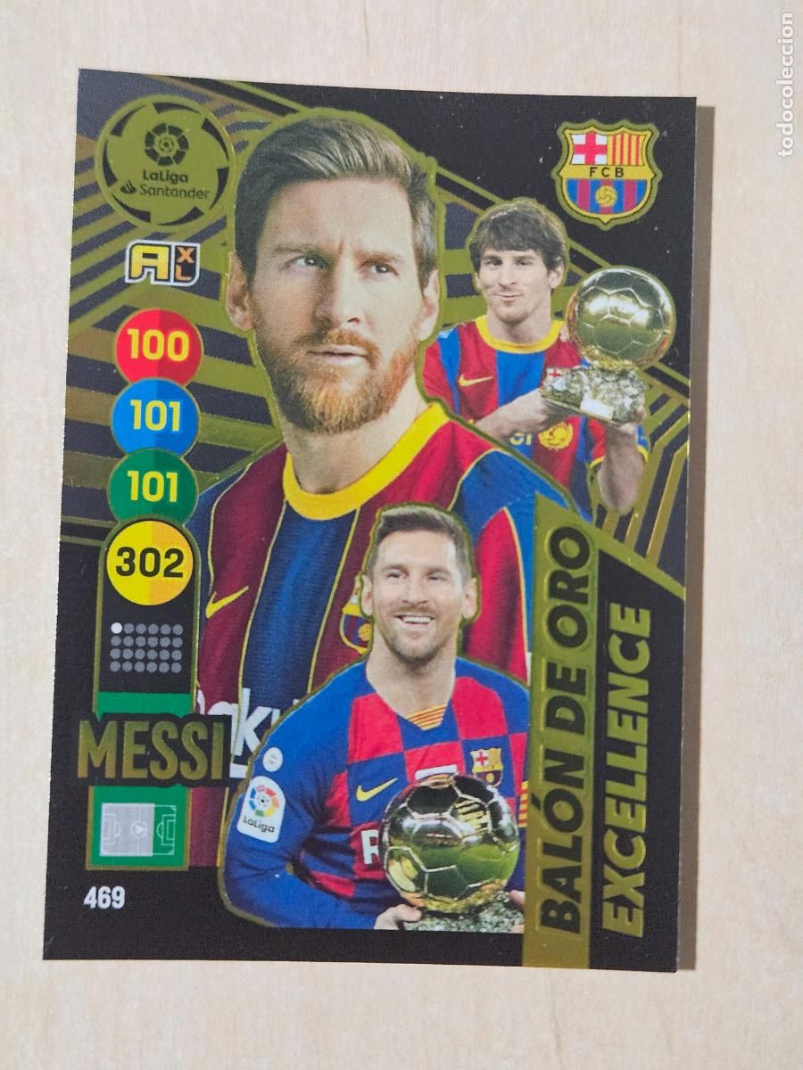 Cromos de F&uacute;tbol: FICHA N&ordm; 469 MESSI EXCELLENCE - ADRENALYN 20 21 - PANINI 2020 - 21 - CROMO - BALON DE ORO