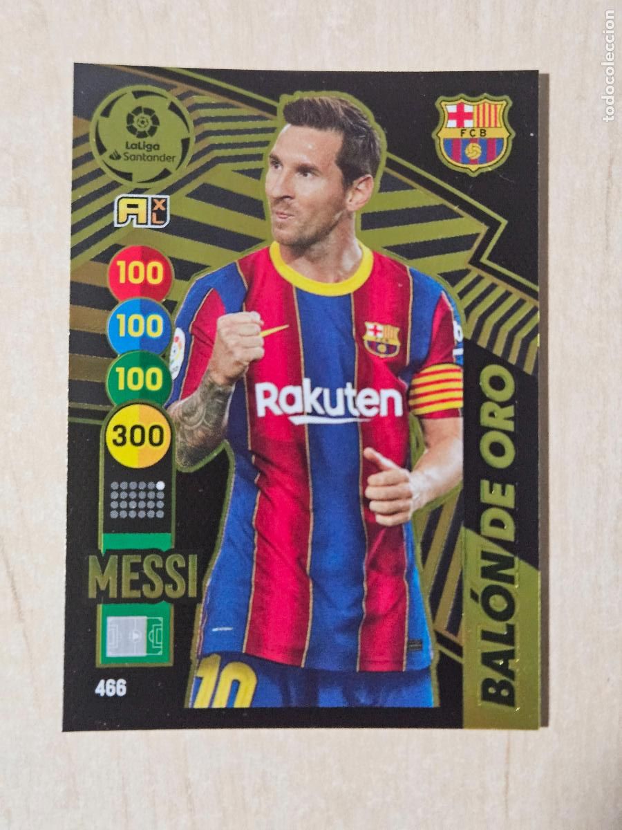 Cromos de F&uacute;tbol: FICHA N&ordm; 466 MESSI - ADRENALYN 20 21 - PANINI 2020 - 21 - CROMO - BALON DE ORO