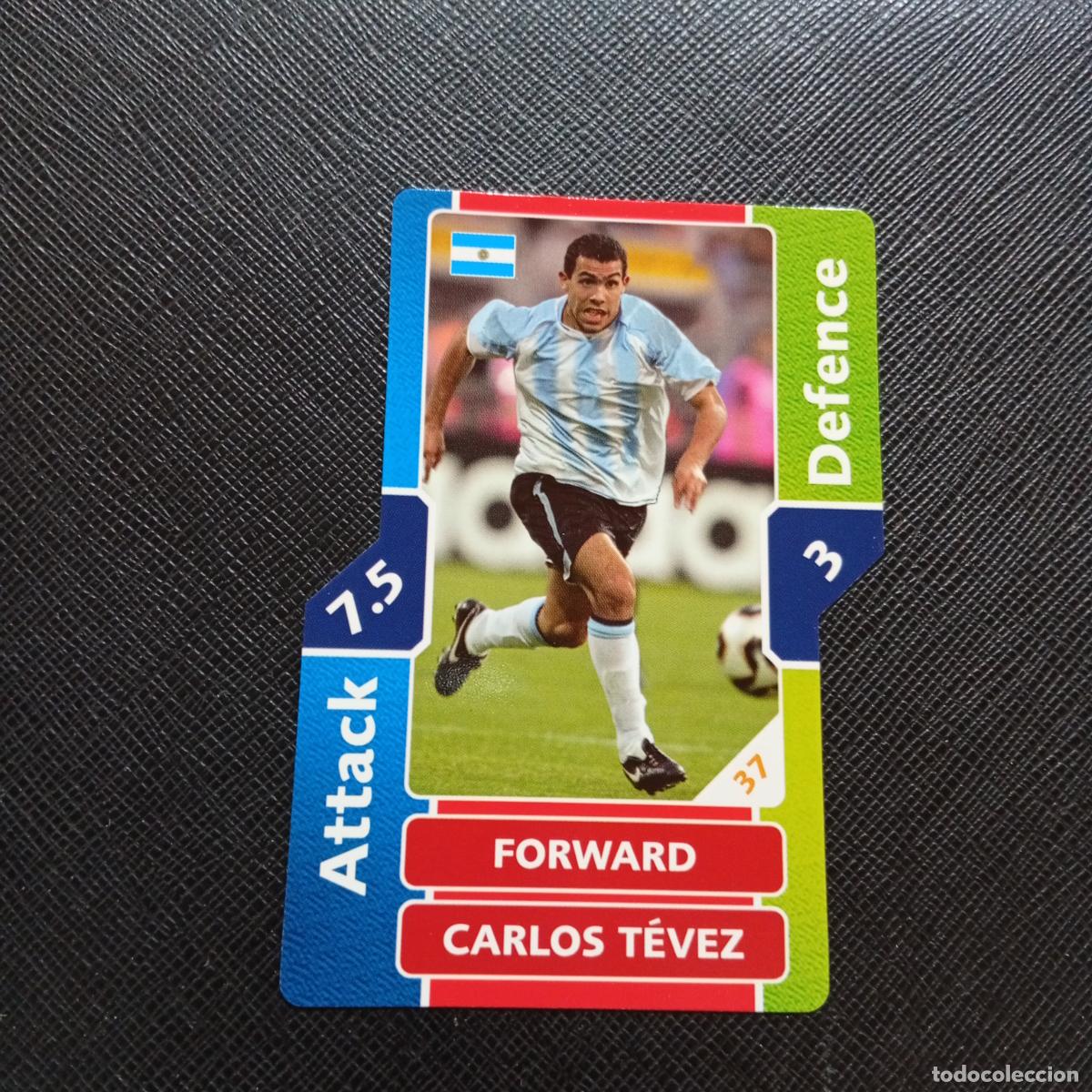 Cromos de F&uacute;tbol: CARLOS TEVEZ ARGENTINA TOPPS MATCH ATTAX MUNDIAL 2006 ALEMANIA CROMO FUTBOL 06 - A43 PG30
