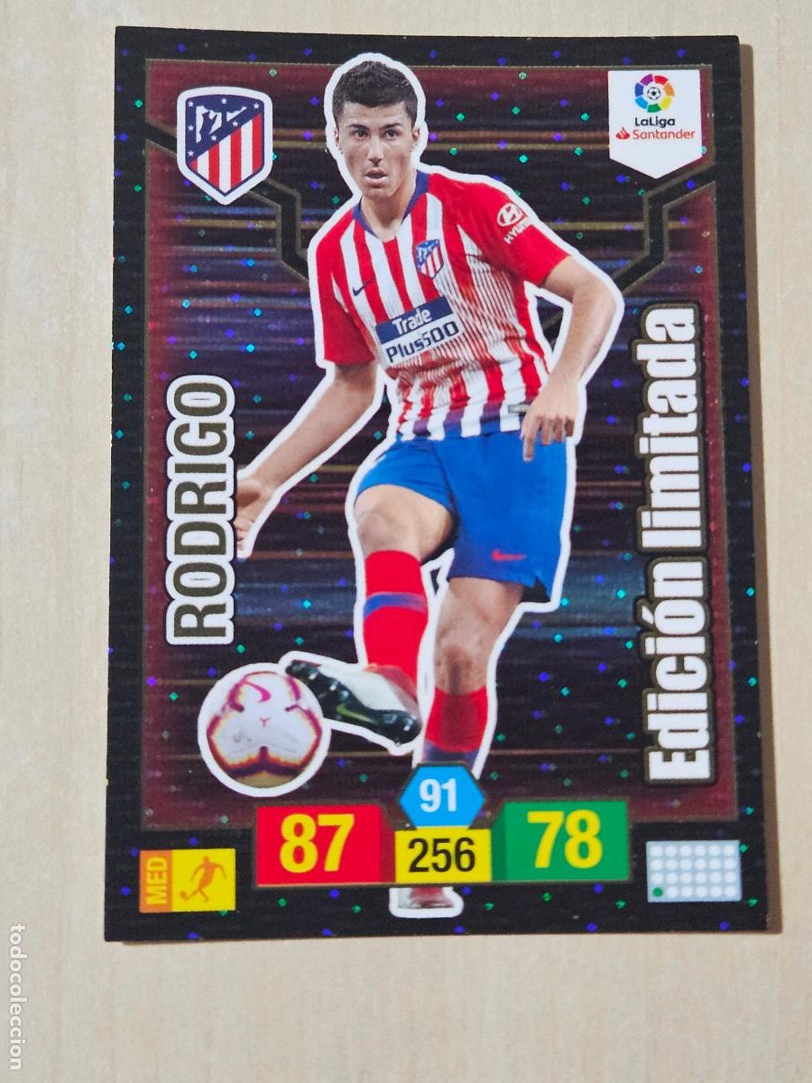 Cromos de F&uacute;tbol: FICHA RODRIGO - ADRENALYN 18 19 - PANINI 2018 - 19 - CROMO - EDICION LIMITADA