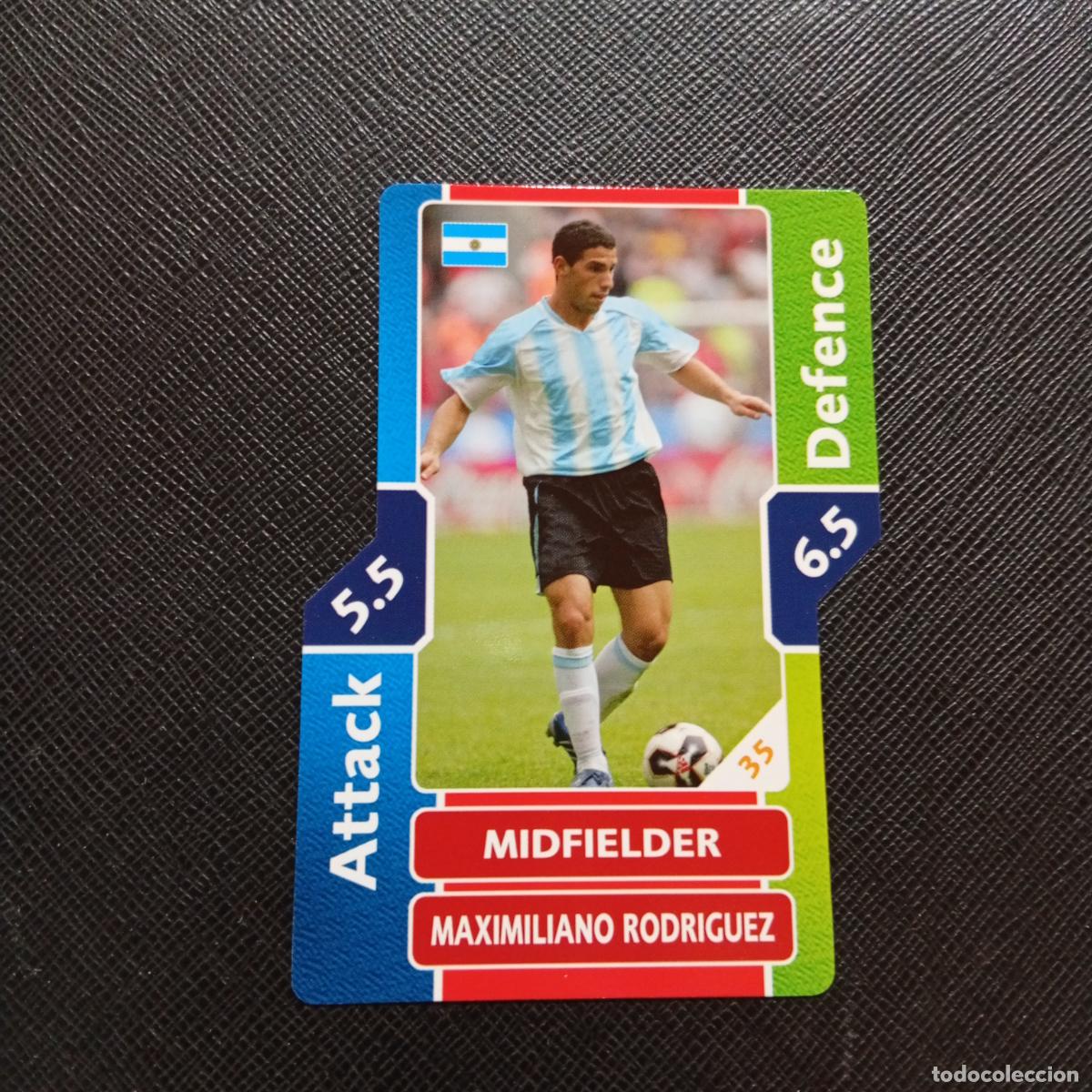 Cromos de F&uacute;tbol: MAXIMILIANO RODRIGUEZ ARGENTINA TOPPS MATCH ATTAX MUNDIAL 2006 ALEMANIA CROMO FUTBOL 06 - A43 PG31