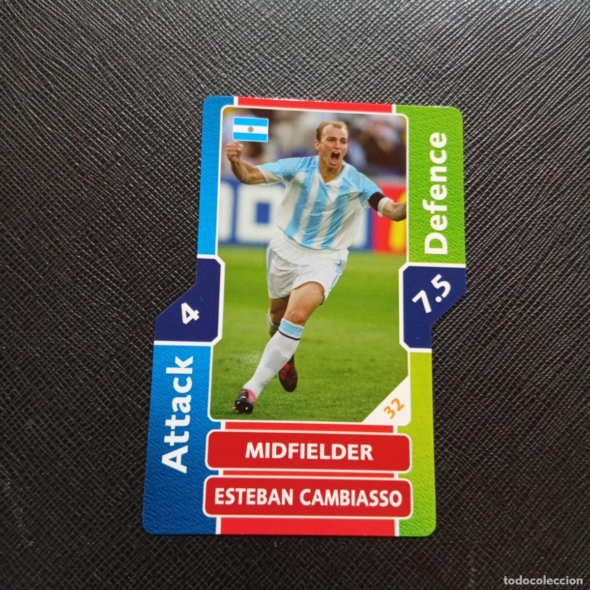 Cromos de F&uacute;tbol: CAMBIASSO ARGENTINA TOPPS MATCH ATTAX MUNDIAL 2006 ALEMANIA CROMO FUTBOL 06 - A43 PG31
