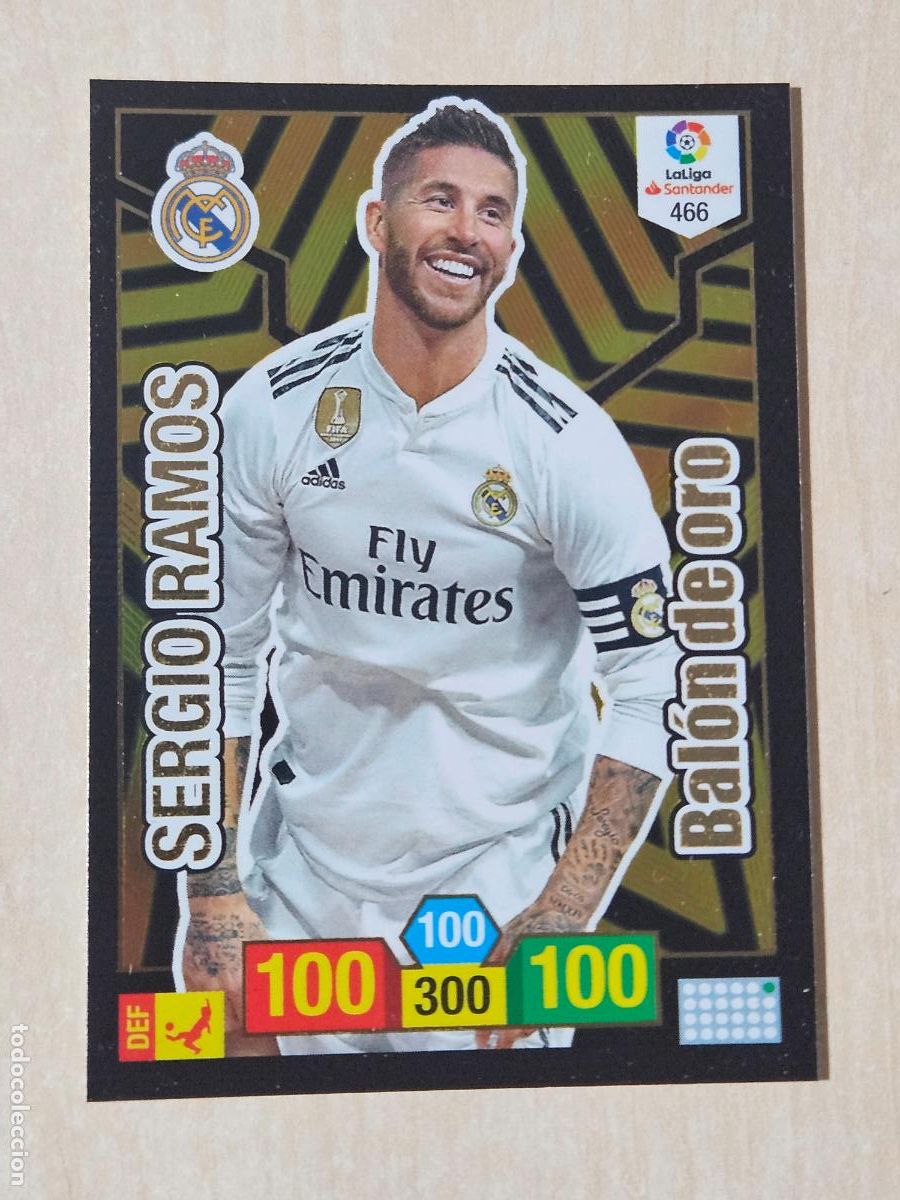 Cromos de Futebol: FICHA N&ordm; 466 SERGIO RAMOS - ADRENALYN 18 19 - PANINI 2018 - 19 - CROMO - BALON DE ORO