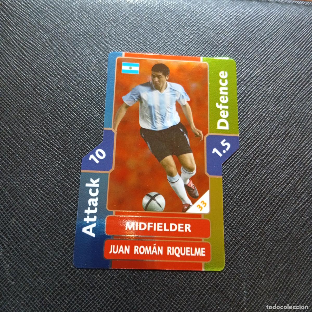 Cromos de Futebol: RIQUELME ARGENTINA TOPPS MATCH ATTAX MUNDIAL 2006 ALEMANIA CROMO FUTBOL 06 - A43 PG31