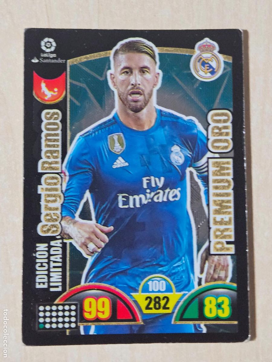 Cromos de Futebol: FICHA SERGIO RAMOS - ADRENALYN 17 18 - PANINI 2017 - 18 - CROMO - EDICION LIMITADA