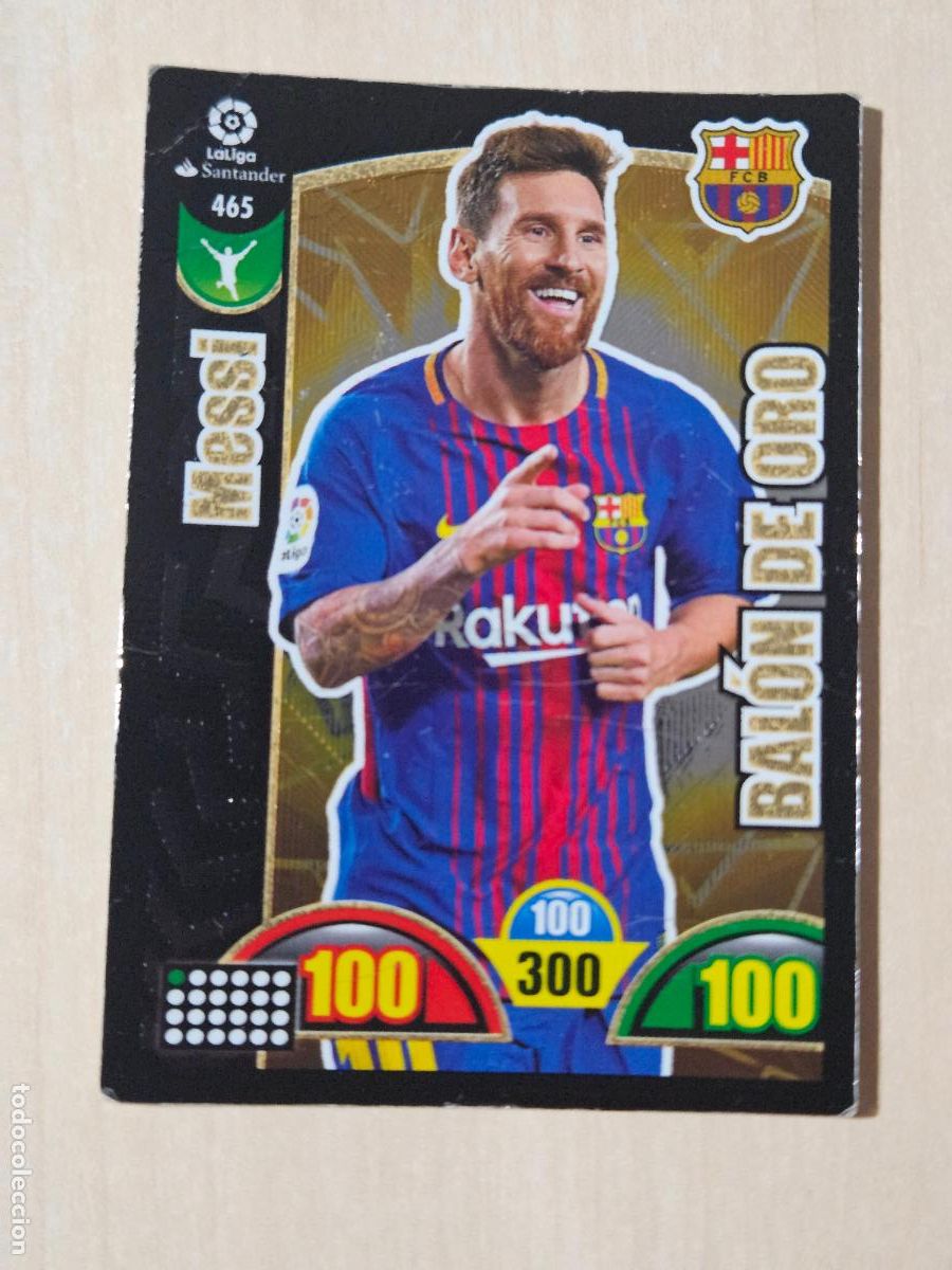 Cromos de F&uacute;tbol: FICHA N&ordm; 465 MESSI - ADRENALYN 17 18 - PANINI 2017 - 18 - CROMO - BALON DE ORO