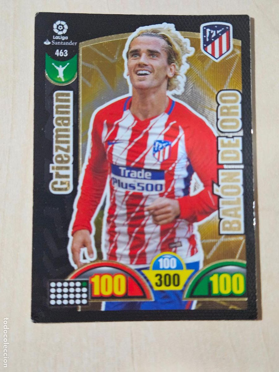 Cromos de F&uacute;tbol: FICHA N&ordm; 463 GRIEZMANN - ADRENALYN 17 18 - PANINI 2017 - 18 - CROMO - BALON DE ORO