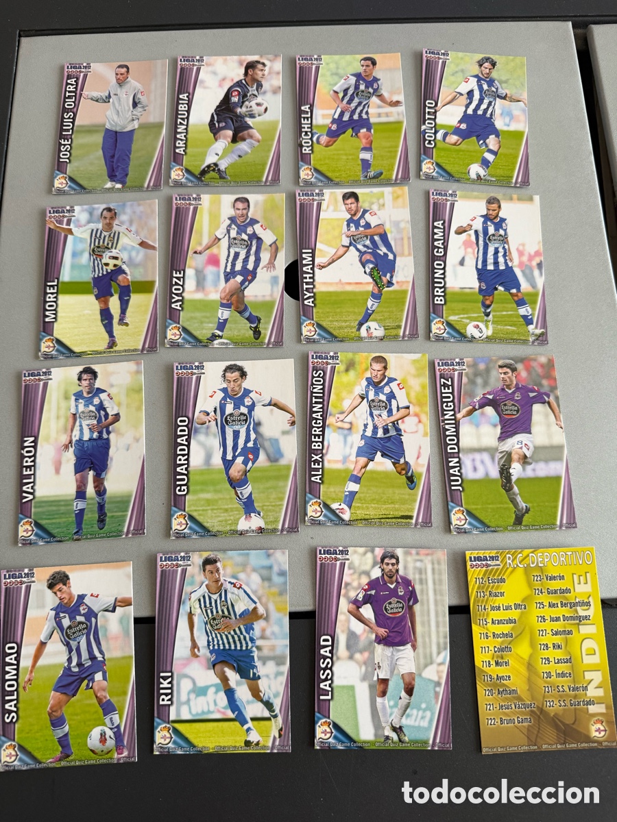 Fu&szlig;ball-Sticker: MUNDICROMO 2012. 16 cromos DEPORTIVO DE LA CORU&Ntilde;A