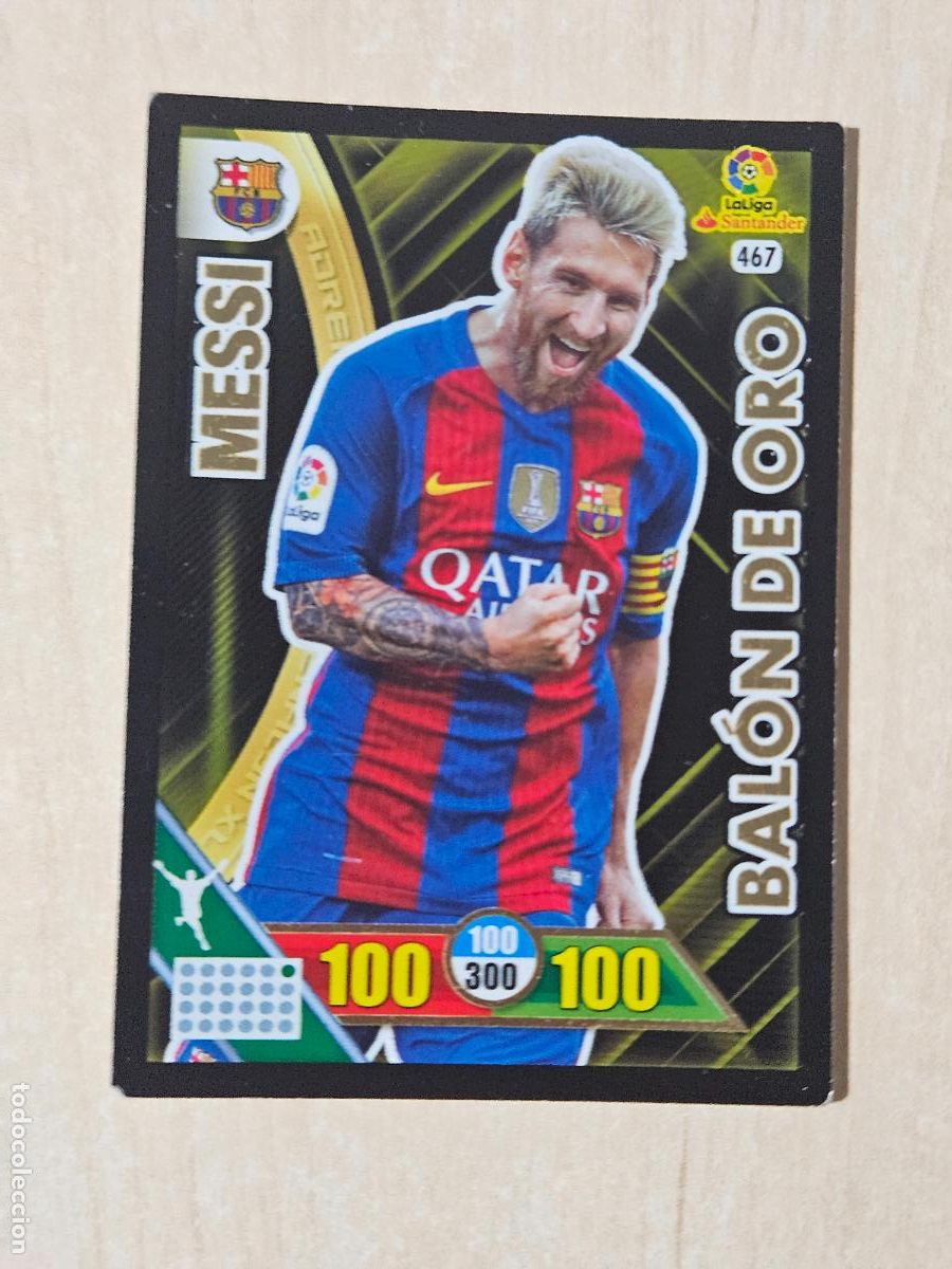 Fu&szlig;ball-Sticker: FICHA N&ordm; 467 MESSI - ADRENALYN 16 17 - PANINI 2016 - 17 - CROMO - BALON DE ORO