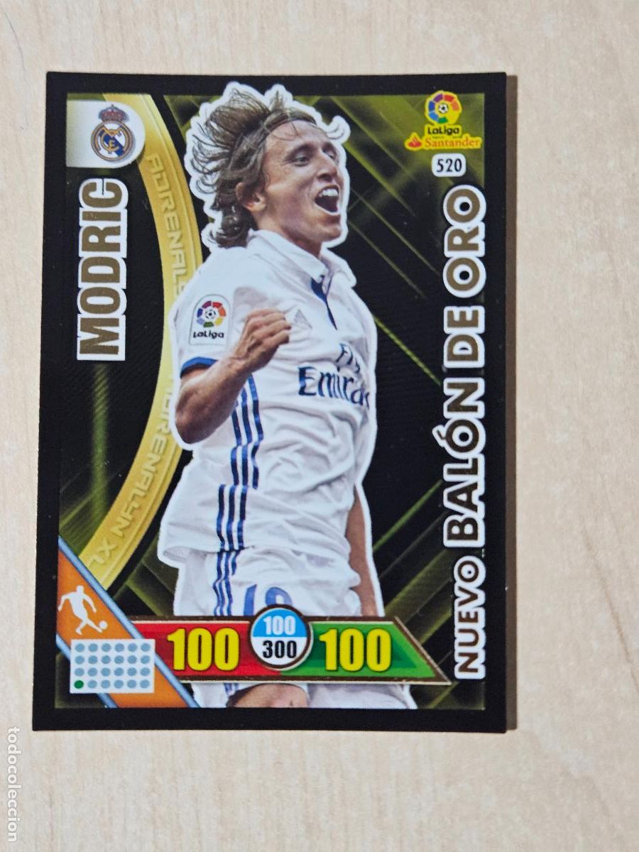 Fu&szlig;ball-Sticker: FICHA N&ordm; 520 MODRIC - ADRENALYN 16 17 - PANINI 2016 - 17 - CROMO - NUEVO BALON DE ORO