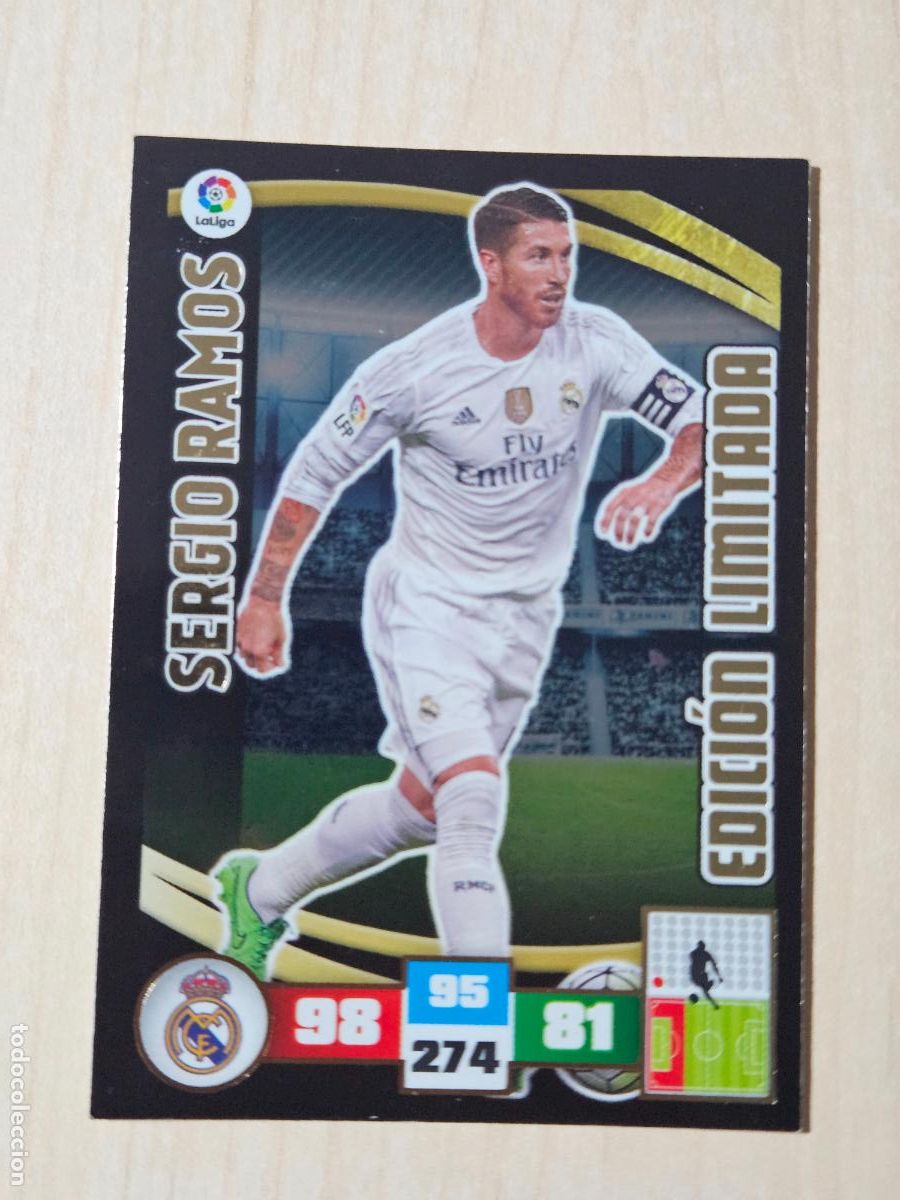 Figurine di Calcio: FICHA SERGIO RAMOS - ADRENALYN 15 16 - PANINI 2015 - 16 - CROMO - EDICION LIMITADA