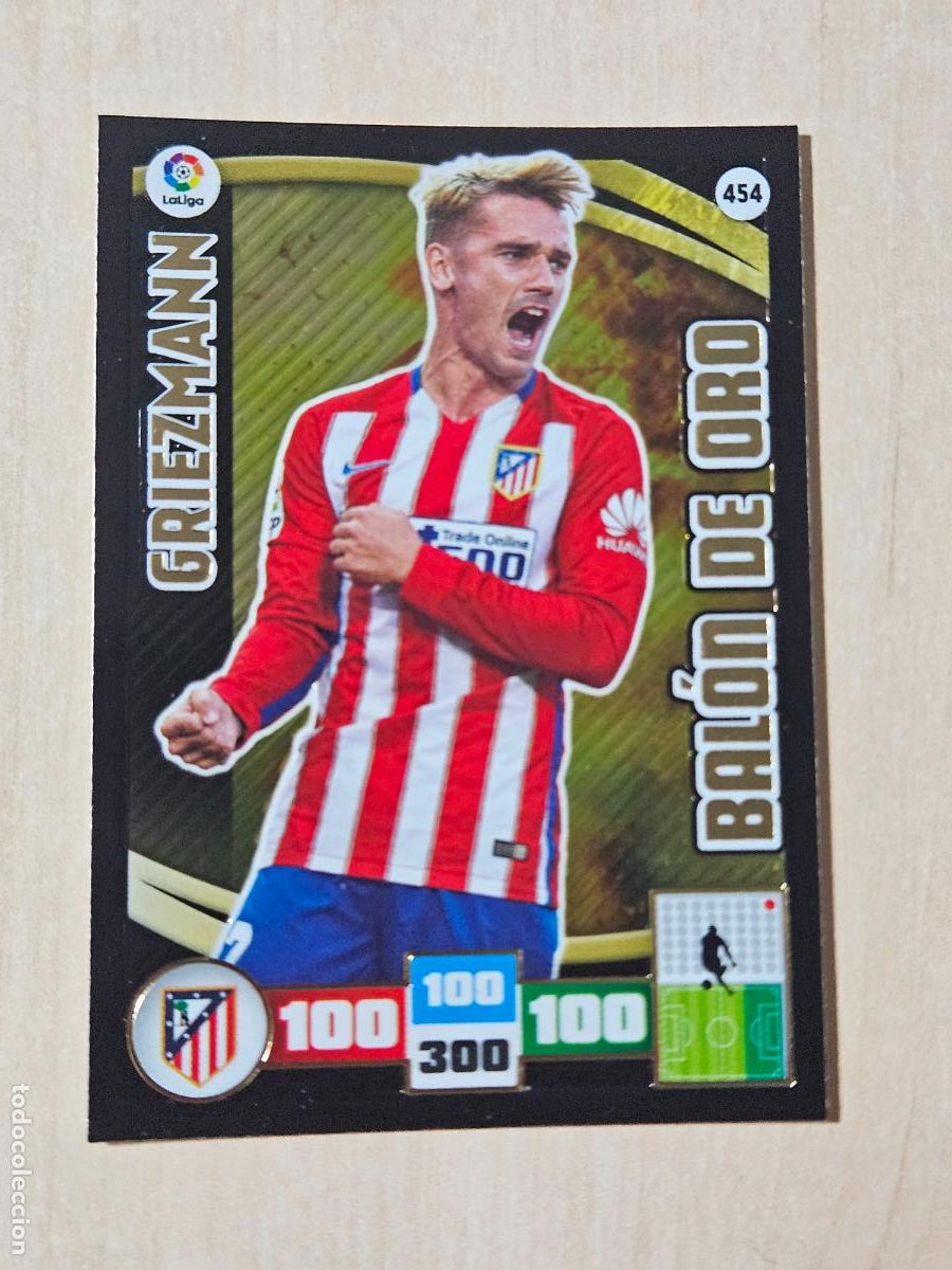 Cromos de F&uacute;tbol: FICHA N&ordm; 454 GRIEZMANN - ADRENALYN 15 16 - PANINI 2015 - 16 - CROMO - BALON DE ORO