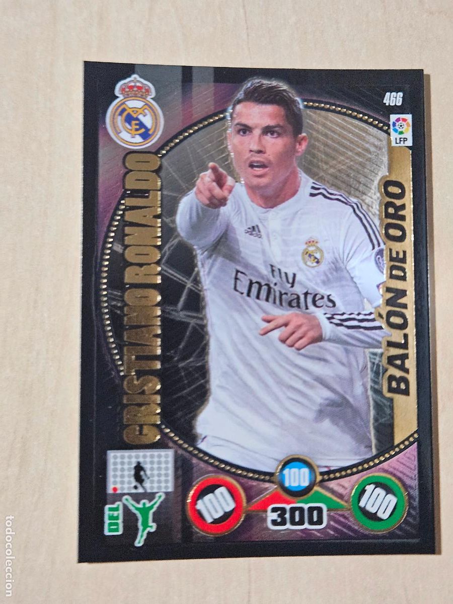 Football Stickers: FICHA N&ordm; 466 CRISTIANO RONALDO - ADRENALYN 14 15 - PANINI 2014 -15 - CROMO - BALON DE ORO