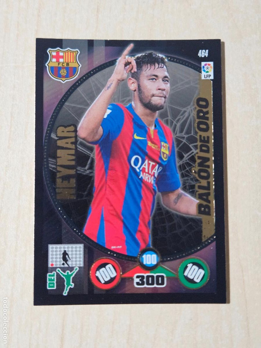 Cromos de F&uacute;tbol: FICHA N&ordm; 464 NEYMAR - ADRENALYN 14 15 - PANINI 2014 -15 - CROMO - BALON DE ORO