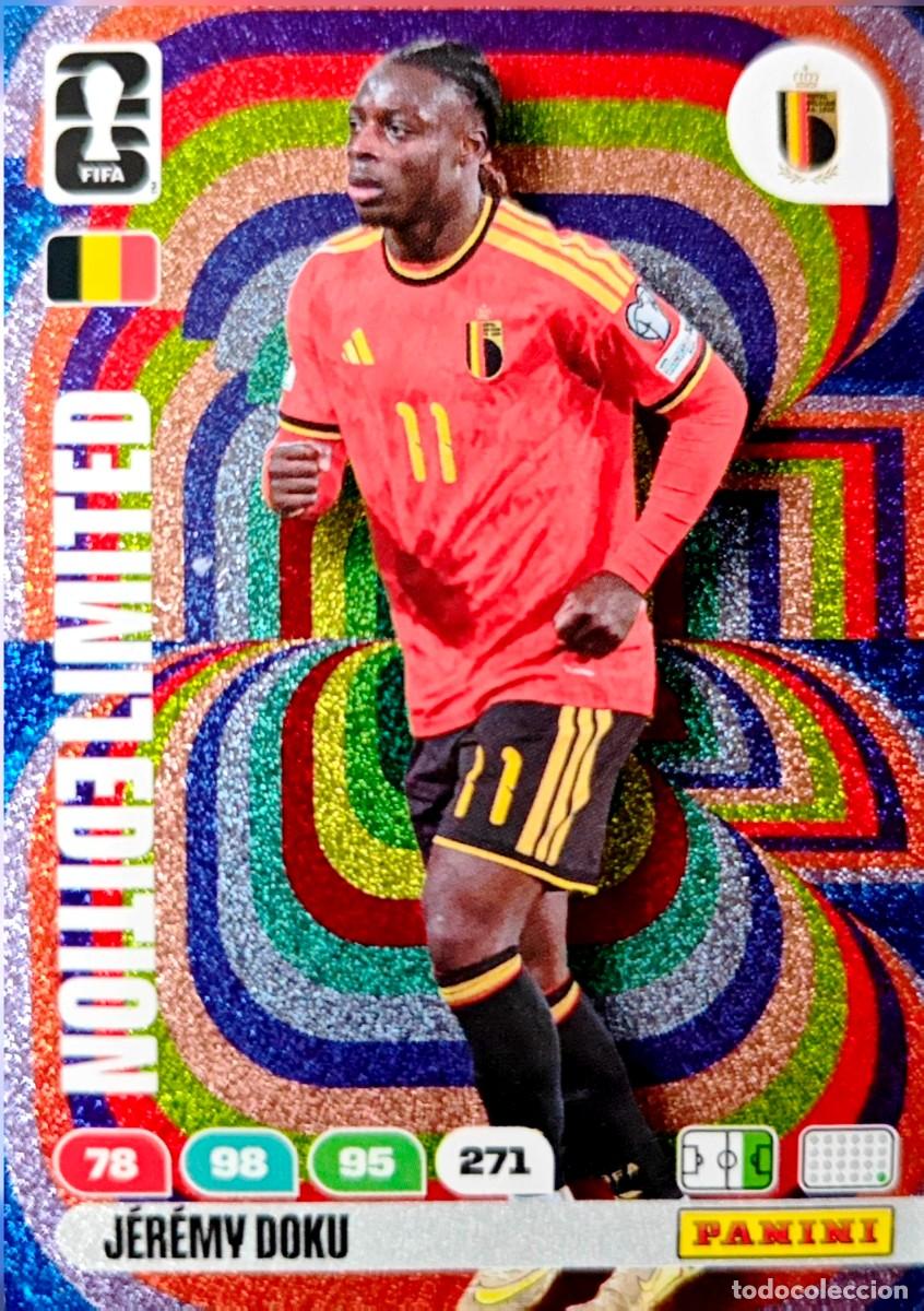 Figurine di Calcio: Jeremy Doku - Belgica - LIMITED EDITION - PANINI Adrenalyn FIFA World Cup 2026