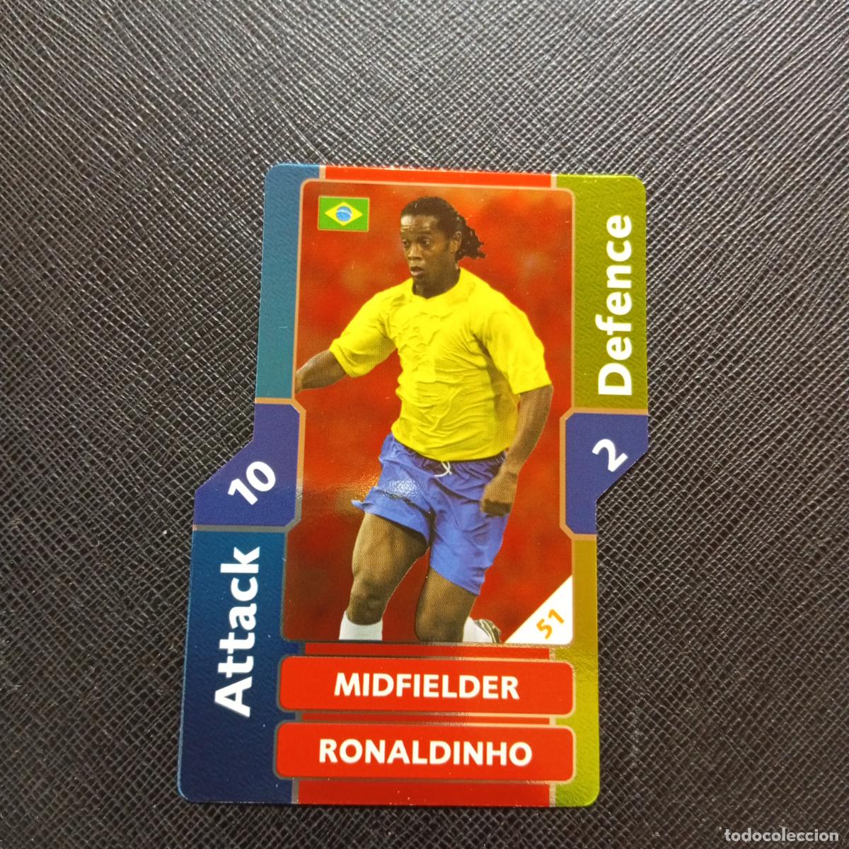 Football Stickers: RONALDINHO BRASIL TOPPS MATCH ATTAX MUNDIAL 2006 ALEMANIA CROMO FUTBOL 06 - A43 PG35
