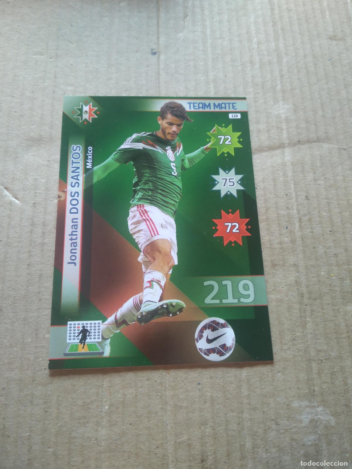 Cromos de F&uacute;tbol: 118 JONATHAN DOS SANTOS MEXICO CROMO FUTBOL PANINI COPA AMERICA 2015 ADRENALYN