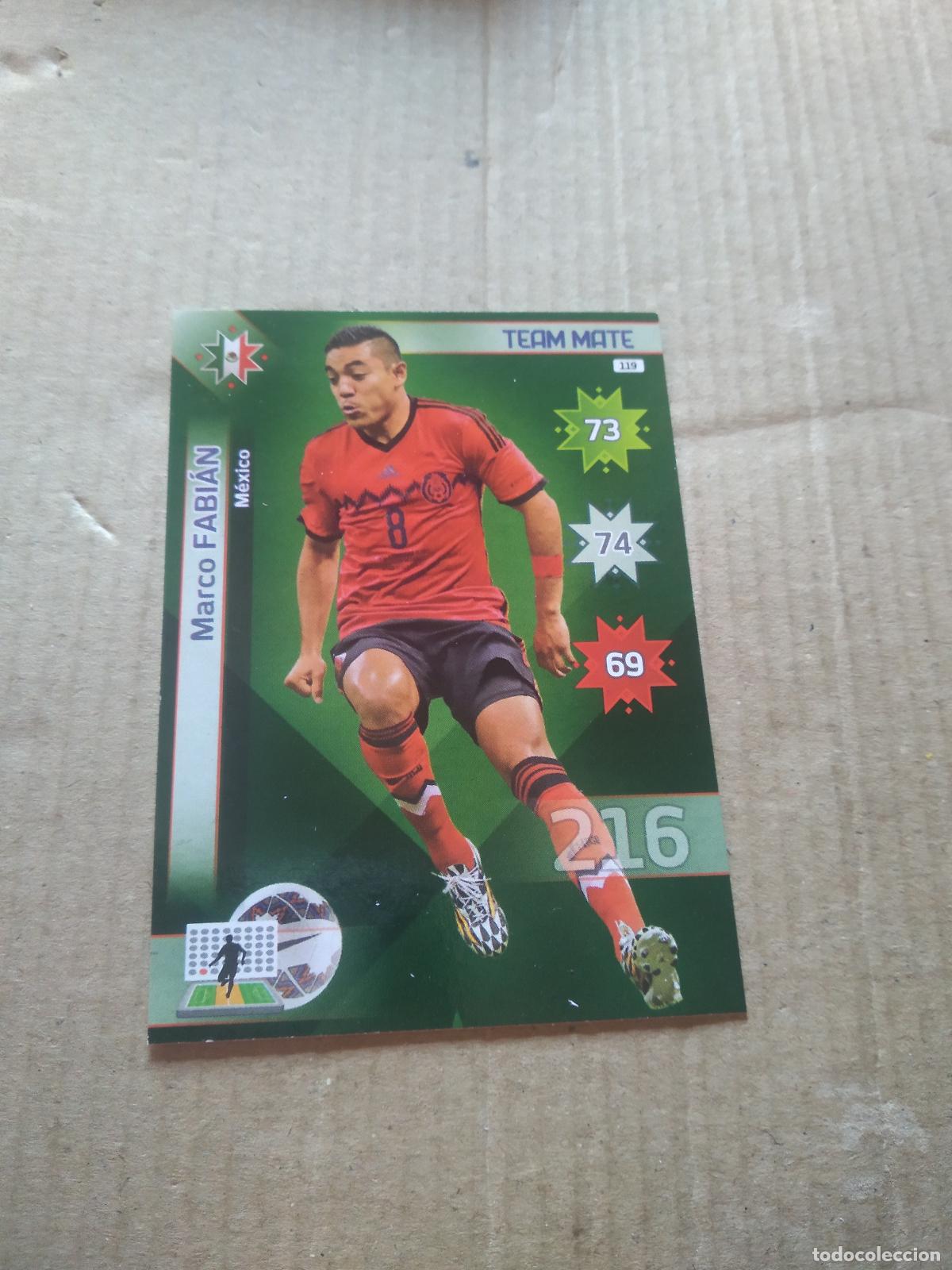 Figurine di Calcio: 119 MARCO FABIAN MEXICO CROMO FUTBOL PANINI COPA AMERICA 2015 ADRENALYN