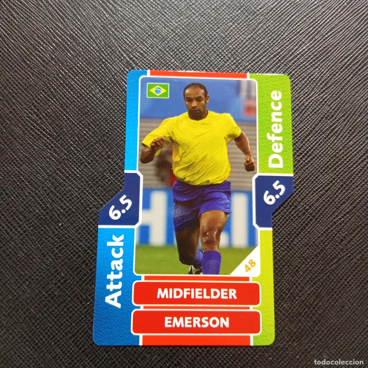 Figurine di Calcio: EMERSON BRASIL TOPPS MATCH ATTAX MUNDIAL 2006 ALEMANIA CROMO FUTBOL 06 - A43 PG35