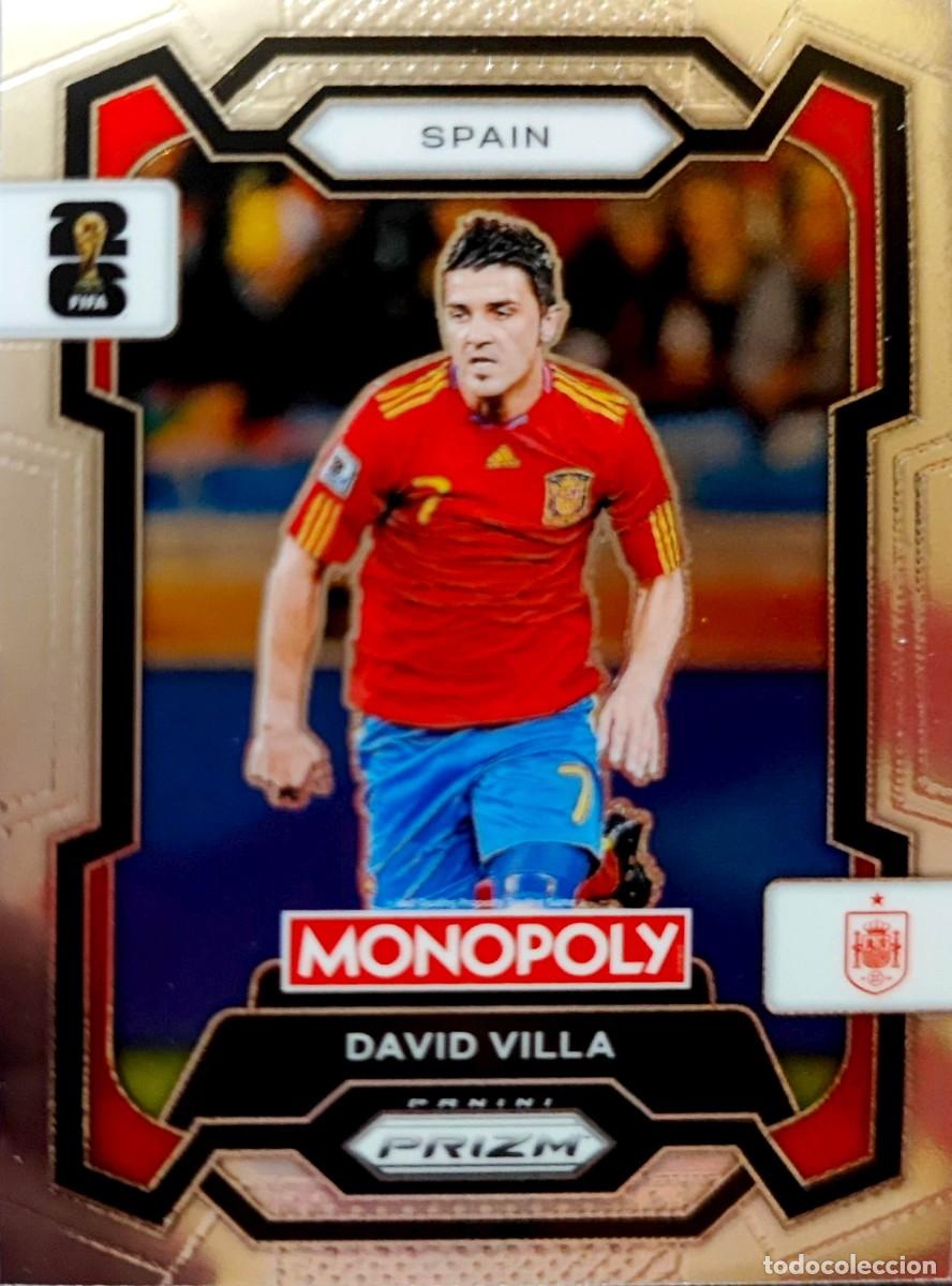 Figurine di Calcio: 44 David Villa - Espa&ntilde;a - PANINI MONOPOLY PRIZM Fifa World Cup 2026