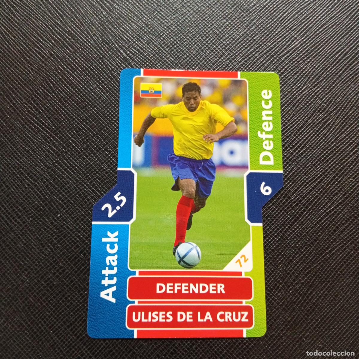Cromos de F&uacute;tbol: ULISES DE LA CRUZ ECUADOR TOPPS MATCH ATTAX MUNDIAL 2006 ALEMANIA CROMO FUTBOL 06 - A43 PG43