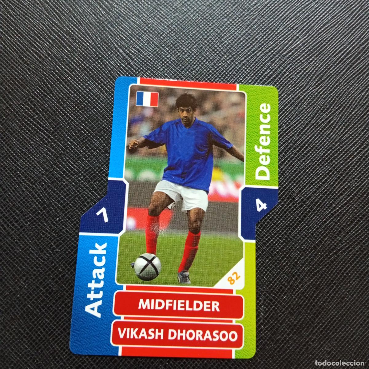 Cromos de F&uacute;tbol: VIKASH DHORASOO FRANCIA TOPPS MATCH ATTAX MUNDIAL 2006 ALEMANIA CROMO FUTBOL 06 - A43 PG47