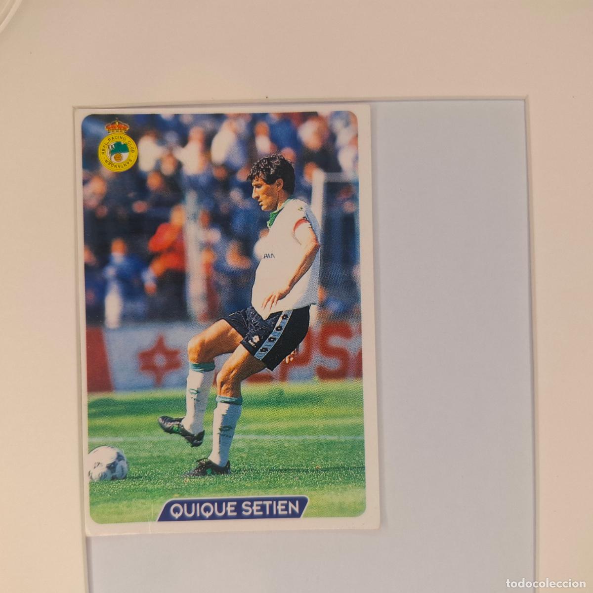 Football Stickers: LAS FICHAS DE LA LIGA 95 96 QUIQUE SETIEN