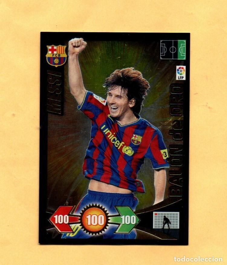 Cromos de F&uacute;tbol: ADRENALYN XL 2009-2010 MESSI BALON DE ORO LIGA 09/10 FC.BARCELONA IMPECABLE