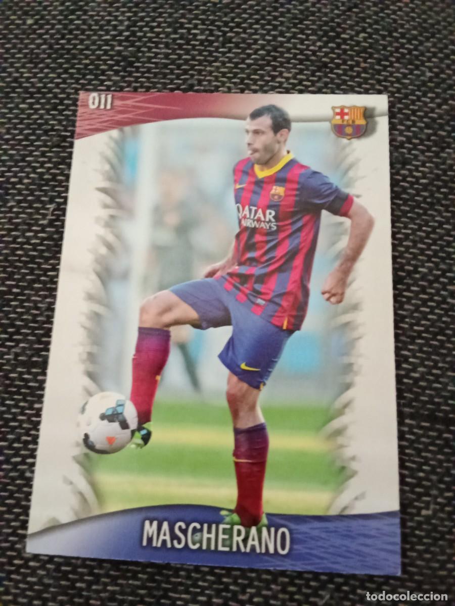 Cromos de F&uacute;tbol: 11 mascherano FC Barcelona las fichas de la liga 2014