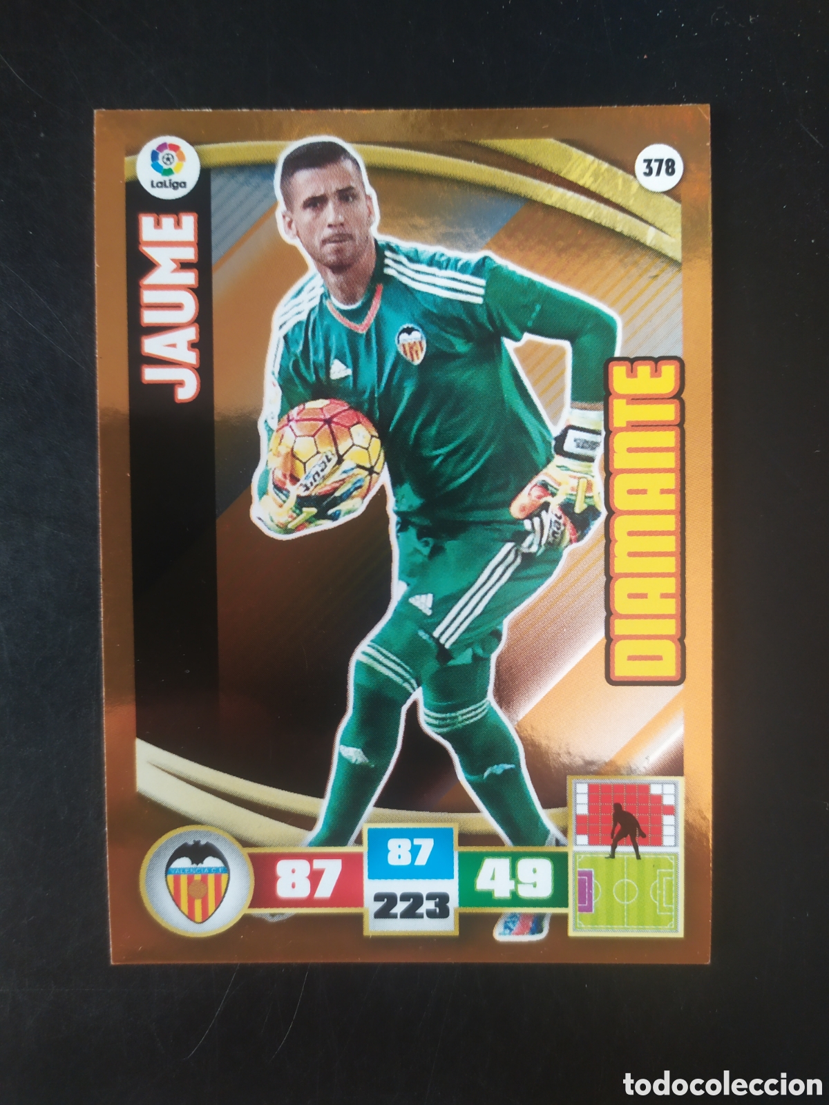Cromos de F&uacute;tbol: Adrenalyn 2015 2016 15 16 panini Jaume diamante n&deg; 378 Valencia