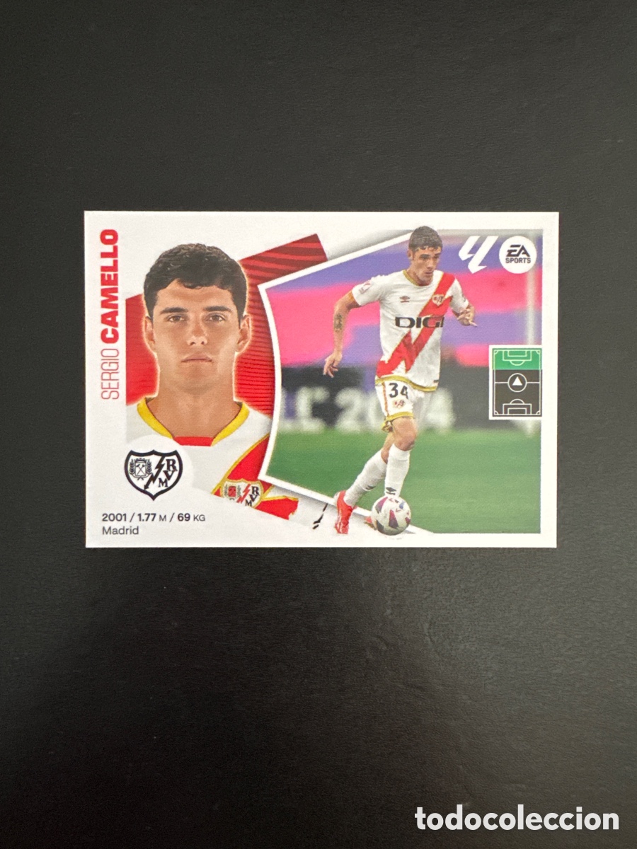 Cromos de F&uacute;tbol: CAMELLO RAYO VALLECANO NUMERO 18 LIGA ESTE 2024 2025