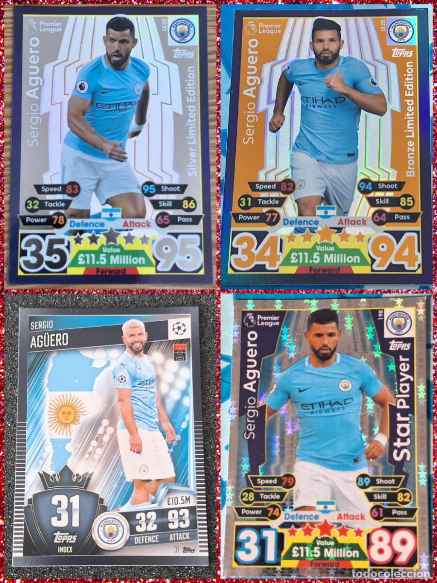 Cromos de F&uacute;tbol: Sergio Aguero Manchester City Topps Soccer Limited Edition