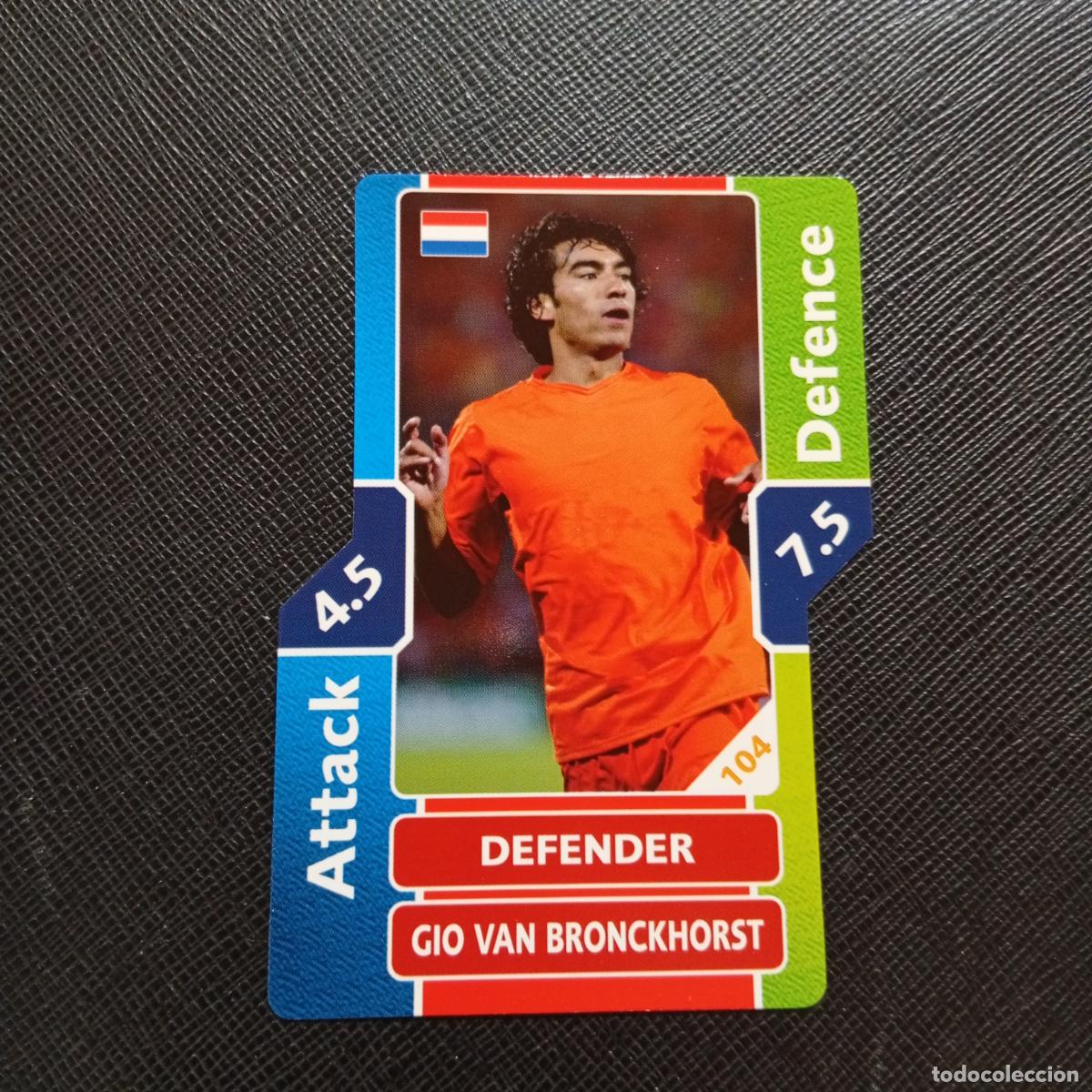 Fu&szlig;ball-Sticker: 104 VAN BRONCKHORST HOLANDA TOPPS MATCH ATTAX MUNDIAL 2006 ALEMANIA CROMO FUTBOL 06 - A55 PG55