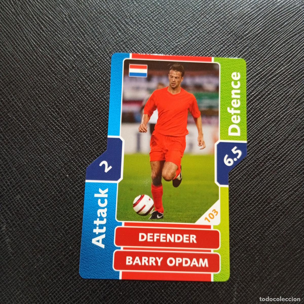 Fu&szlig;ball-Sticker: 103 BARRY OPDAM HOLANDA TOPPS MATCH ATTAX MUNDIAL 2006 ALEMANIA CROMO FUTBOL 06 - A55 PG55