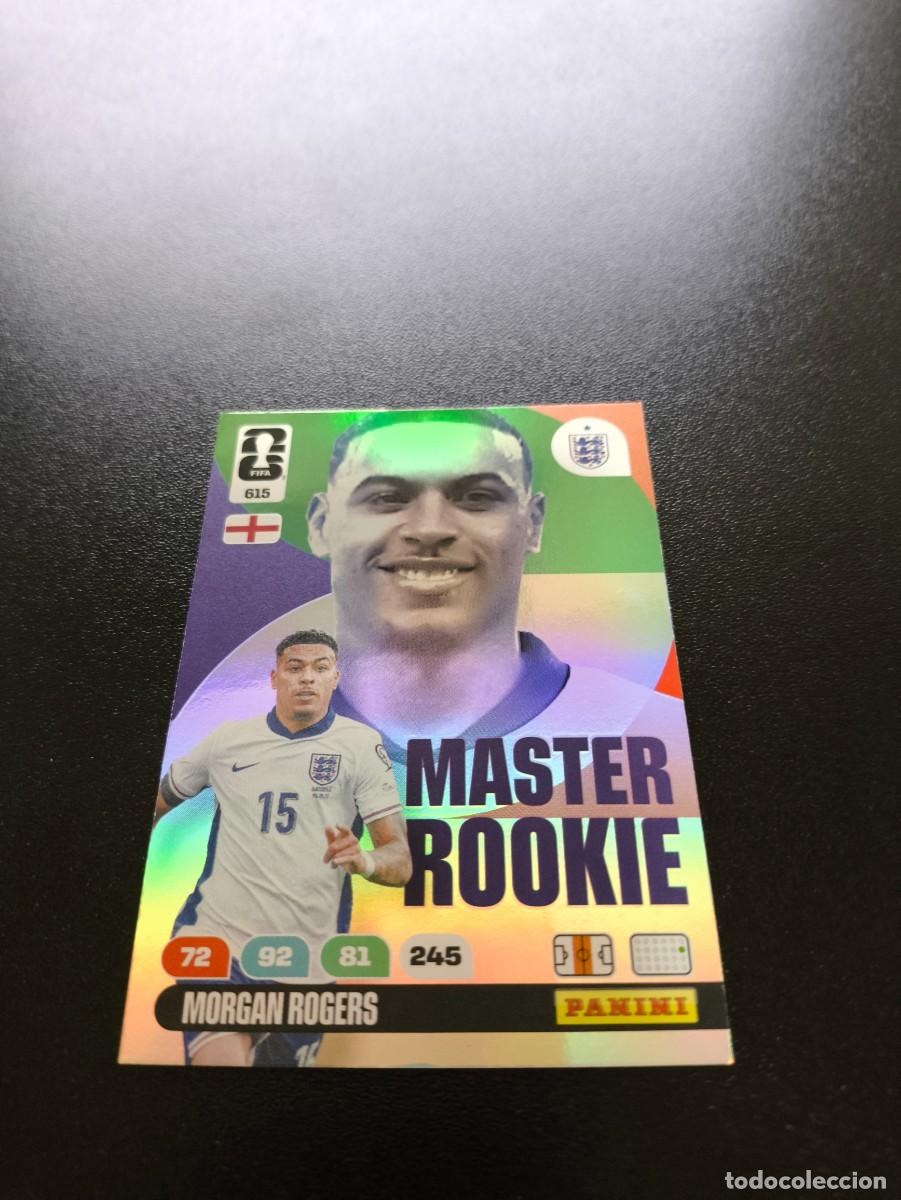 Fu&szlig;ball-Sticker: 615 Morgan Rogers inglaterra master rookie ADRENALYN MUNDIAL FIFA WORLD CUP 2026 PANINI NO LIGA