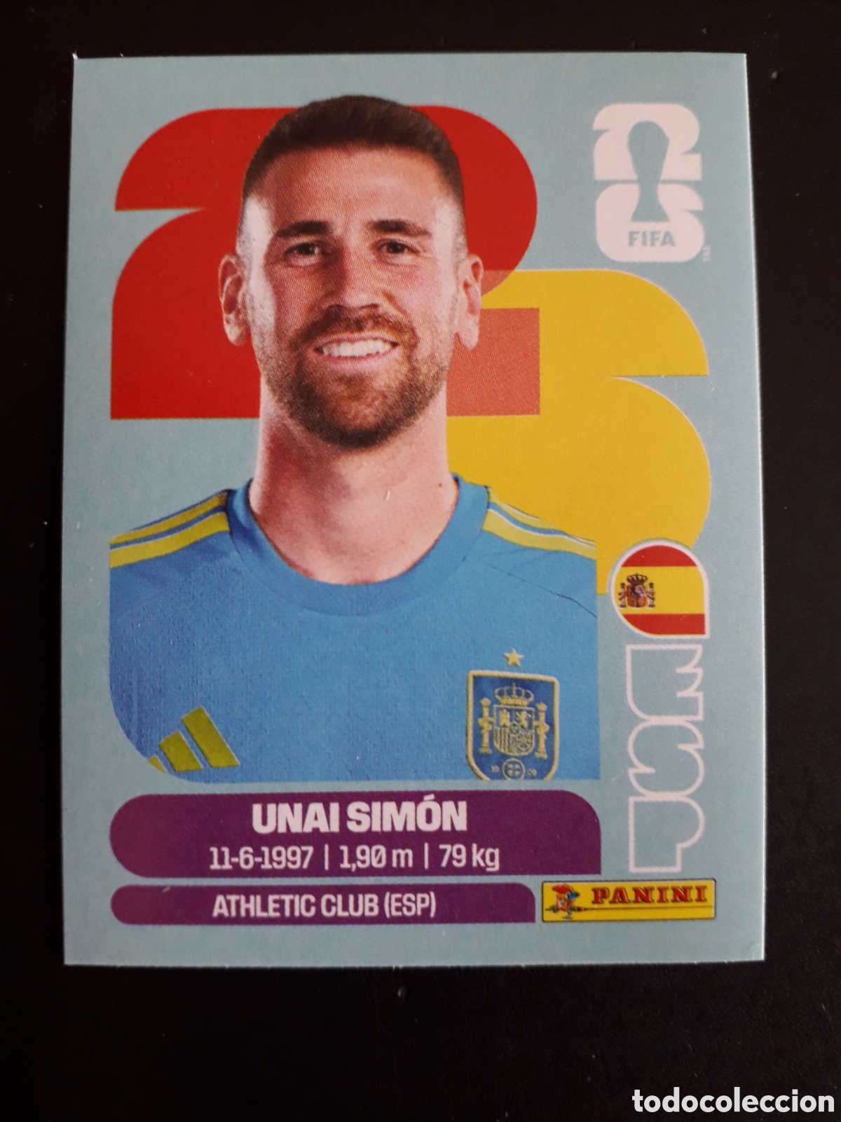 Fu&szlig;ball-Sticker: UNAI SIM&Oacute;N ESPA&Ntilde;A ESP 2 MUNDIAL F&Uacute;TBOL 2026 FIFA WORLD CUP PANINI SIN PEGAR PEDIDO M&Iacute;NIMO 3&euro;
