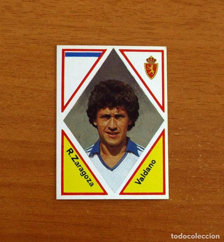 Fu&szlig;ball-Sticker: Real Zaragoza - N&ordm; 77 Valdano - Editorial Maga 1983-1984, 83-84 - Nunca Pegado