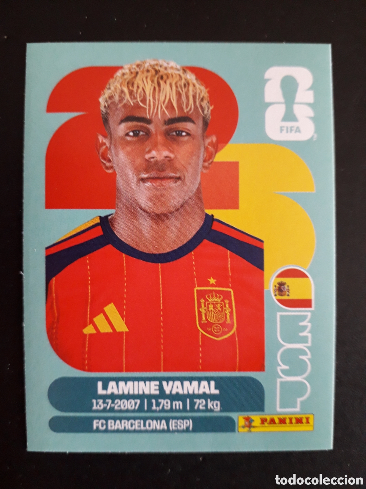 Cromos de f&uacute;tbol: LAMINE YAMAL ESPA&Ntilde;A ESP 15 MUNDIAL F&Uacute;TBOL 2026 FIFA WORLD CUP PANINI SIN PEGAR PEDIDO M&Iacute;NIMO 3&euro;