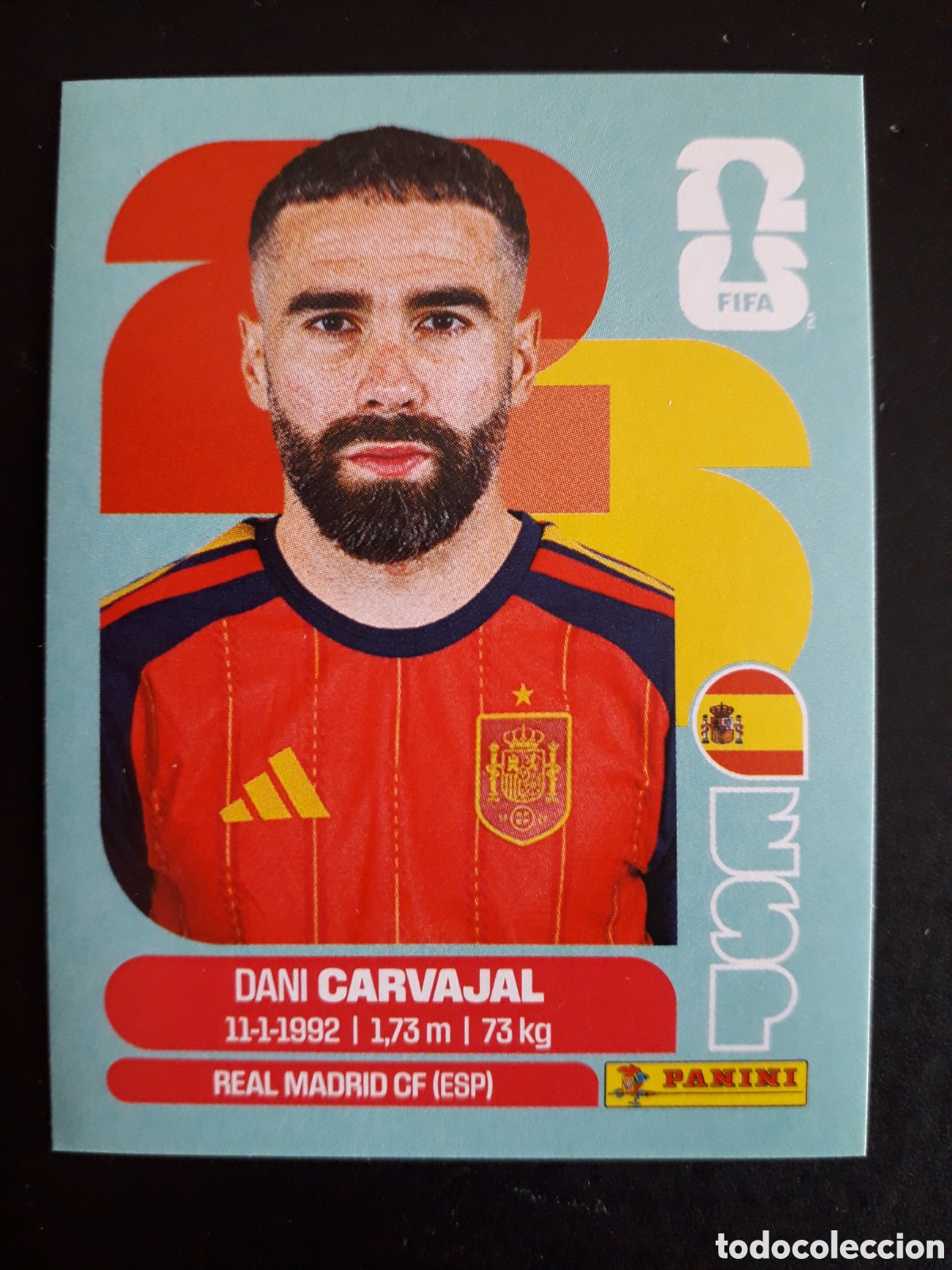 Cromos de F&uacute;tbol: DANI CARVAJAL ESPA&Ntilde;A ESP 7 MUNDIAL F&Uacute;TBOL 2026 FIFA WORLD CUP PANINI SIN PEGAR PEDIDO M&Iacute;NIMO 3&euro;.