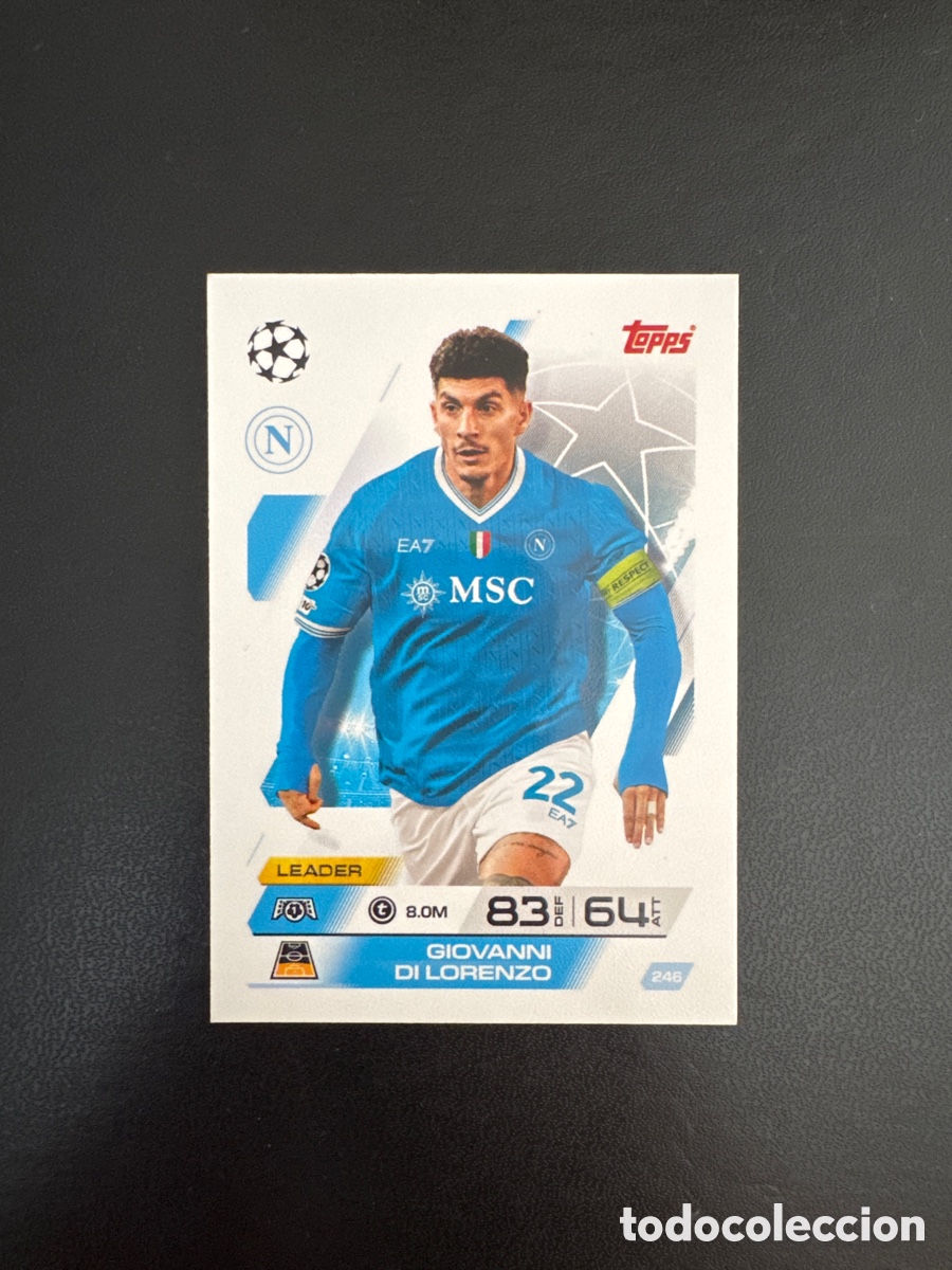 Cromos de F&uacute;tbol: DI LORENZO N&Aacute;POLES NUMERO 246 MATCH ATTAX 2025 2026