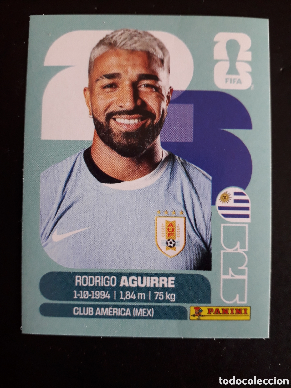 Cromos de F&uacute;tbol: AGUIRRE URUGUAY URU 19 MUNDIAL F&Uacute;TBOL 2026 FIFA WORLD CUP PANINI SIN PEGAR PEDIDO M&Iacute;NIMO 3&euro;.
