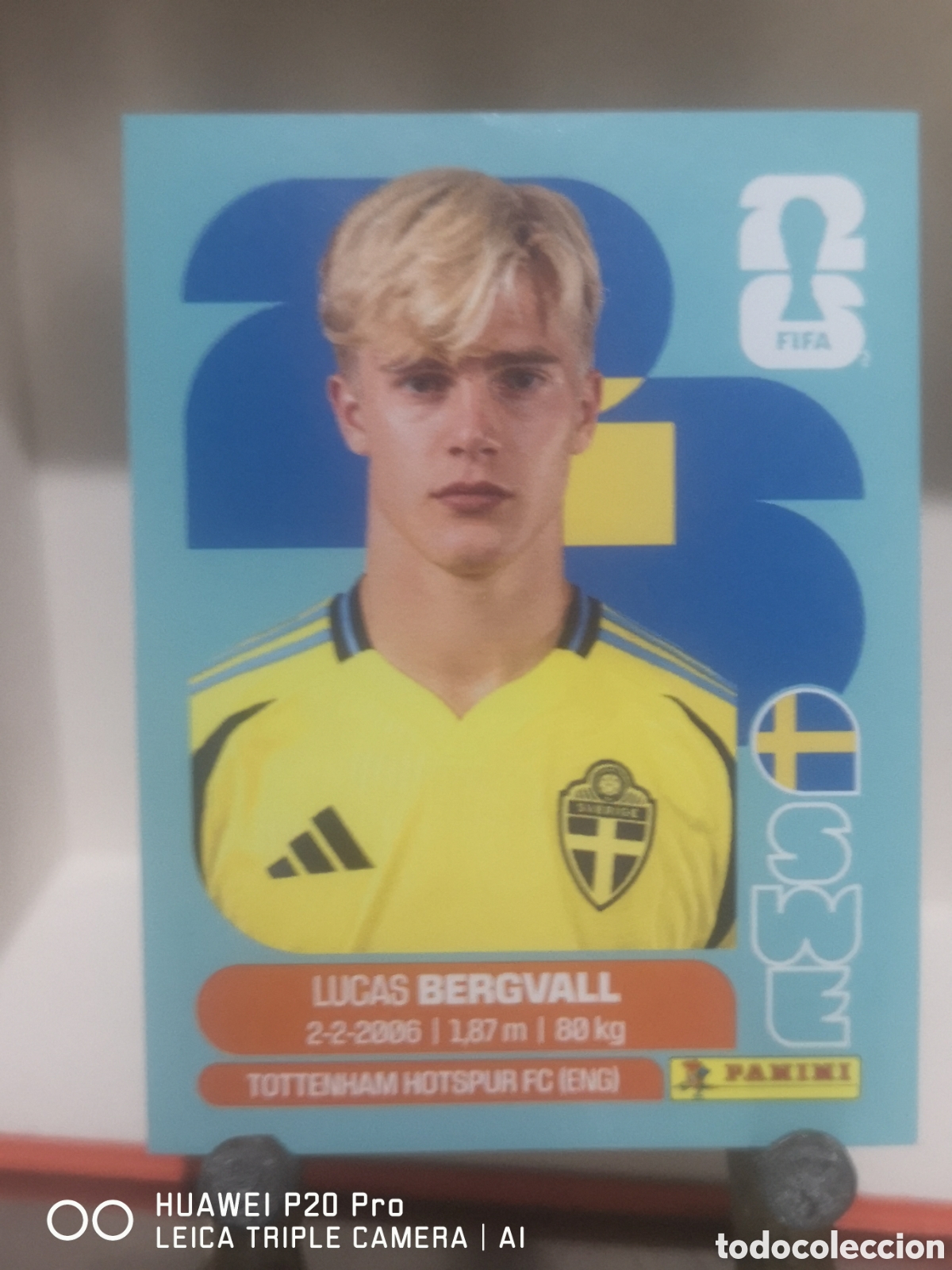 Cromos de F&uacute;tbol: FIFA WORLD CUP MUNDIAL 2026 LUCAS BERGVALL - SWE 8