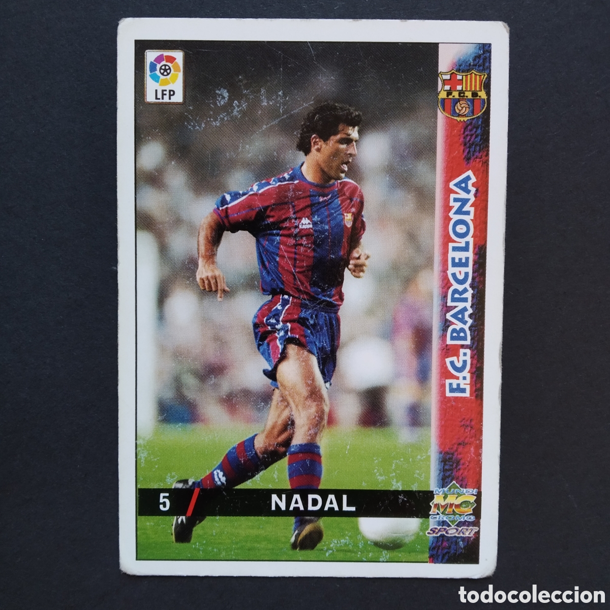 Cartes &agrave; collectionner de Football: CROMO - N&ordm; 0005 - NADAL - F.C. BARCELONA - LAS FICHAS DE LA LIGA 98-99 (1998 / 1999) - MUNDICROMO