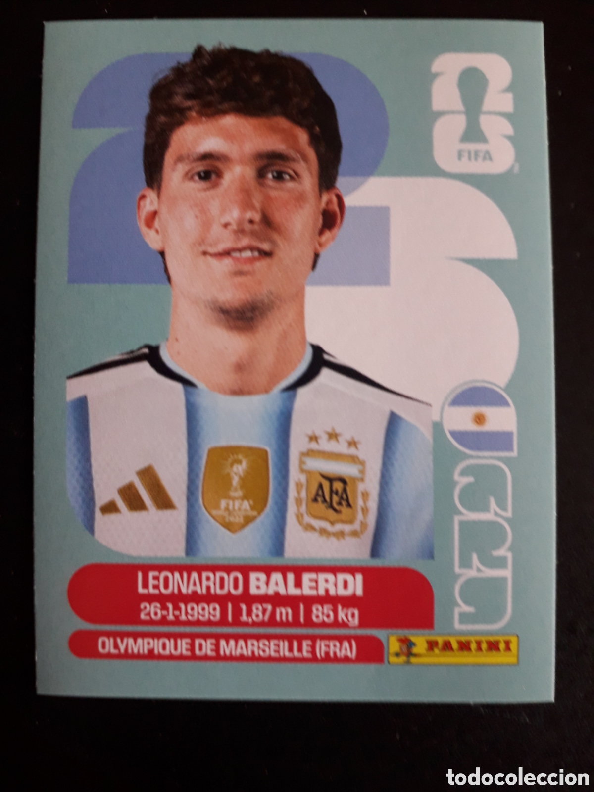 Figurine di Calcio: BALERDI ARGENTINA ARG 7 MUNDIAL F&Uacute;TBOL 2026 FIFA WORLD CUP PANINI SIN PEGAR PEDIDO M&Iacute;NIMO 3&euro;