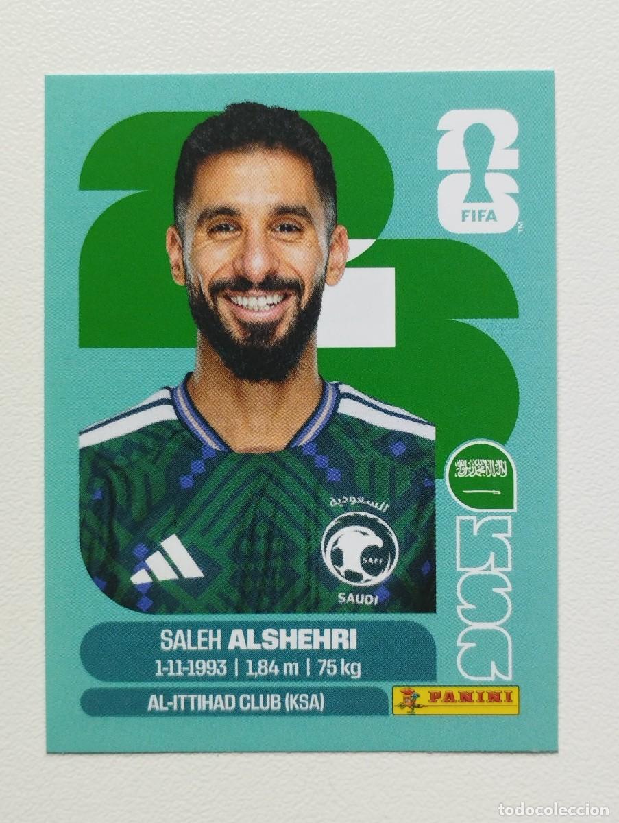 Cromos de Futebol: CROMO STICKER WORLD CUP 2026 MUNDIAL 26 PANINI ARABIA SAUDI KSA19 KSA 19 SALEH ALSHEHRI