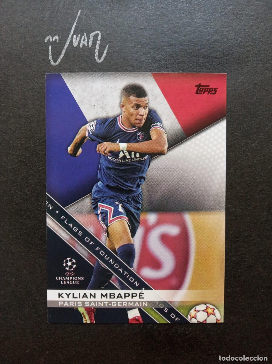 Fu&szlig;ball-Sticker: FF 7 FLAGS OF FOUNDATION MBAPPE PARIS SAINT-GERMAIN MADRID FRANCIA 25 26 ⚽ TOPPS &reg; 2021 2022 21 22